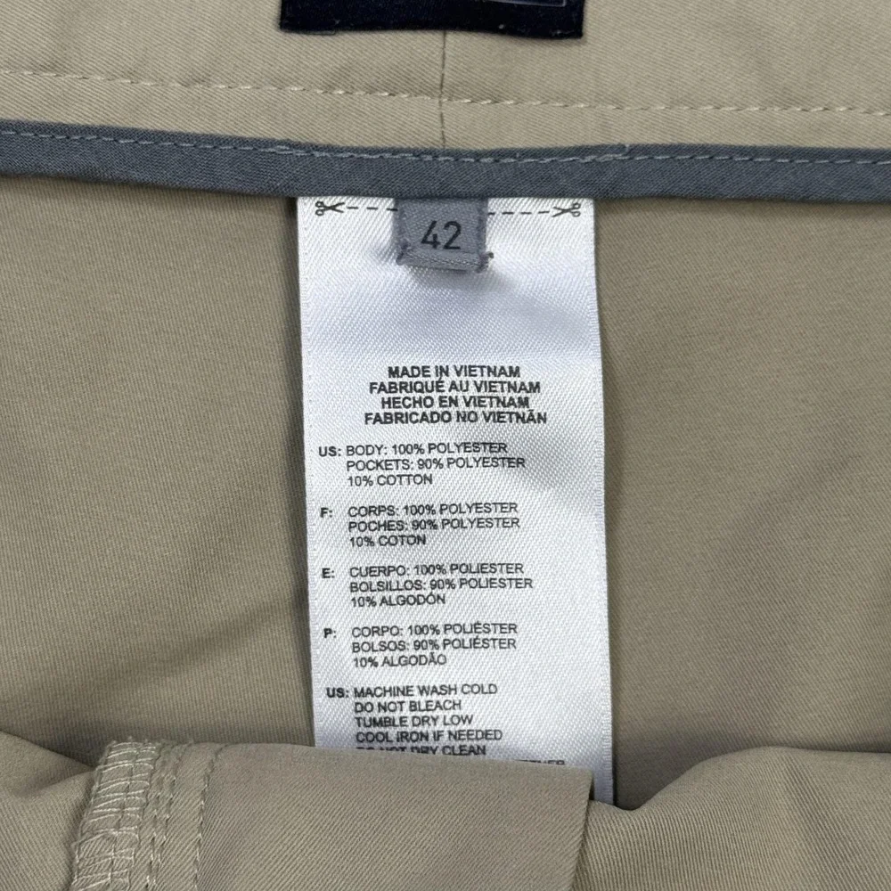 Adidas Golf Chino Shorts Mens 42 Beige Polyester Performance 10